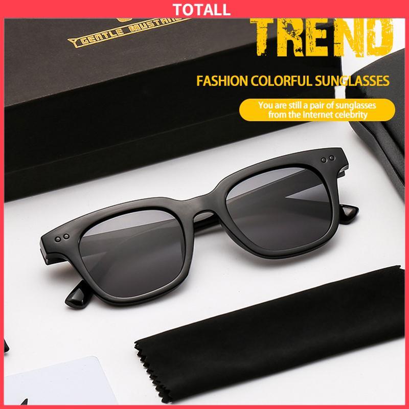 COD Korea Fashion Kecil Permen Warna Kaca Hitam Kacamata Wanita/Pria-Totall