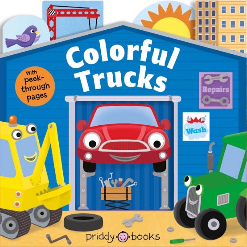 Tiny Tots Peep-Through: Colorful Trucks Board Book - Priddy Books