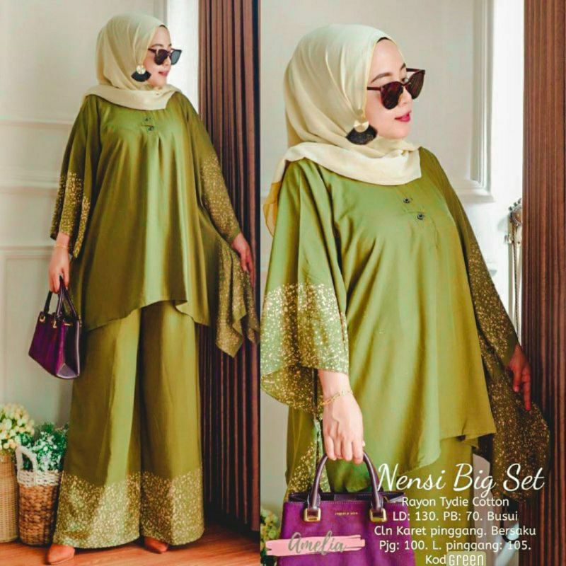 NENSI BIG SET SETELAN WAKA JUMBO BY AMELIA//STELAN TIE DIE ONE SET