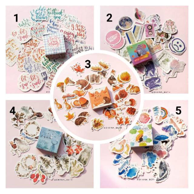 

OHANABETH - STICKER SET DECO JOURNAL CUTE BUJO DIY SCRAPBOOK PLANNER