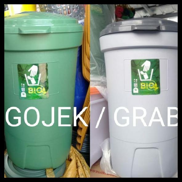 Tempat Sampah Besar 120 Liter + Roda Green Leaf 2120/Bak Sampah/Tong
