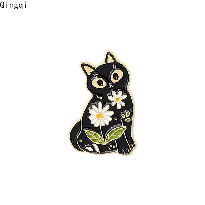 Bros Pin Enamel Bentuk Bulan Bintang Katak Kucing Rubah Untuk Hadiah