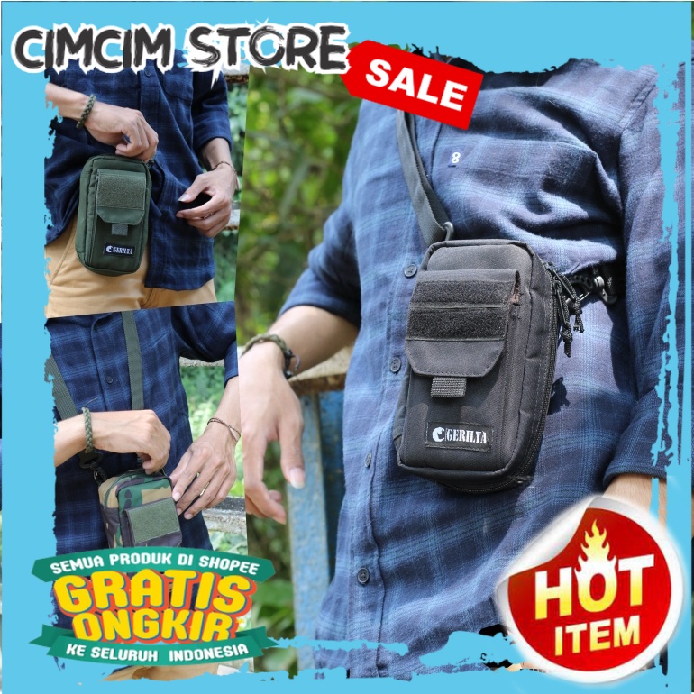 TAS KEKINIAN TERBARU TERMURAH / TAS HP PRIA /DOMPET HP PRIA / TAS HP SELEMPANG PRIA / TAS PINGGANG P