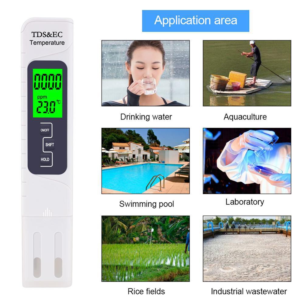 MTE TDS EC Meter/ Pena Pengukur 3 in1 PPM Kualitas Air Tester Hidroponik-5
