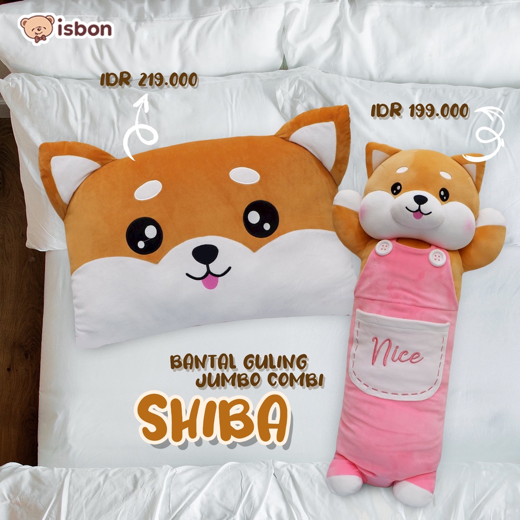 Bantal Tidur Jumbo Anjing Dog Shiba  ISTANA BONEKA dakron premium polyester dewasa super halus nyaman untuk tidur