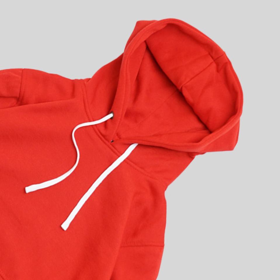 red zipper sweatshirt