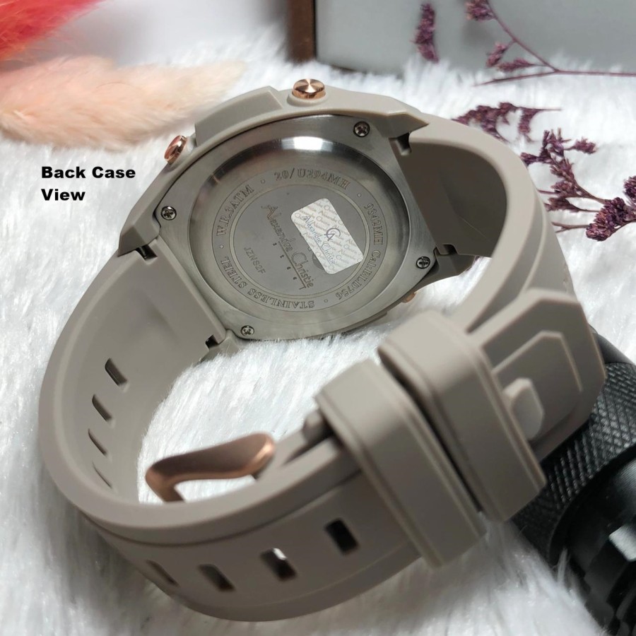 ORIGINAL Jam Tangan Wanita Alexandre Christie AC 9342 / AC9342 / 9342 Garansi Resmi 1 Tahun. Rubber