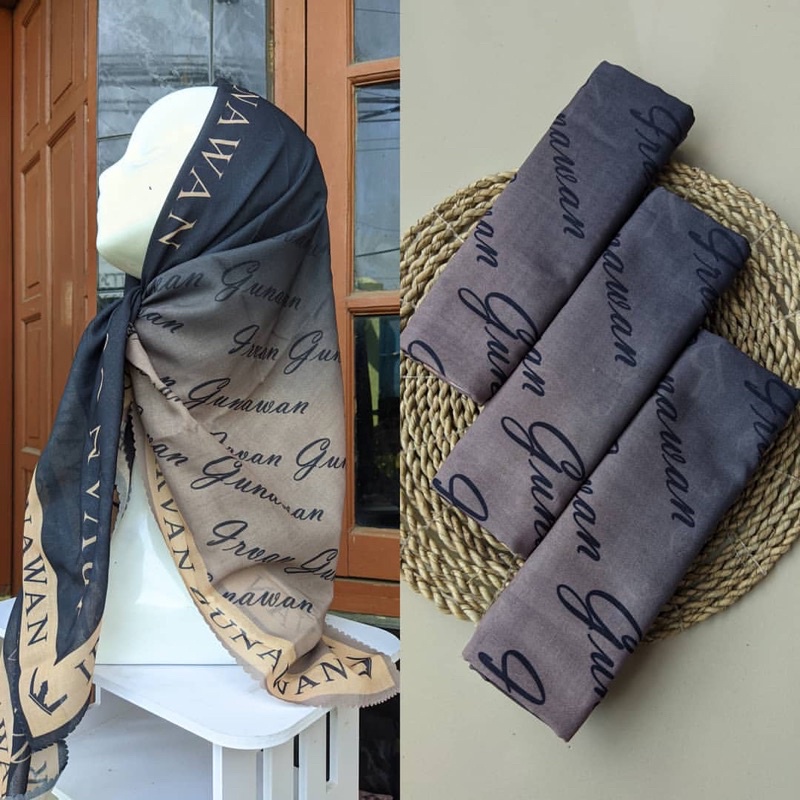 251- 300  Hijab segiempat voal motif-281