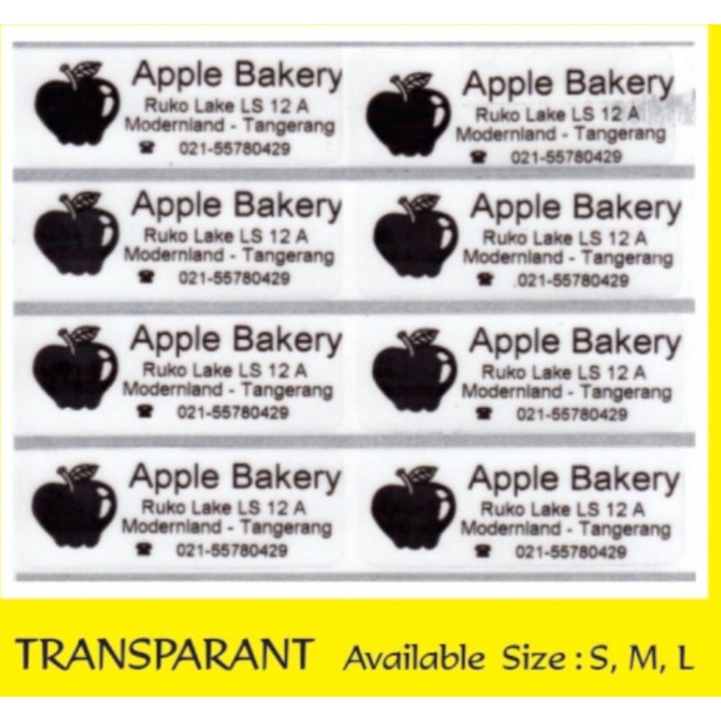 

Label Nama Polos Waterproof