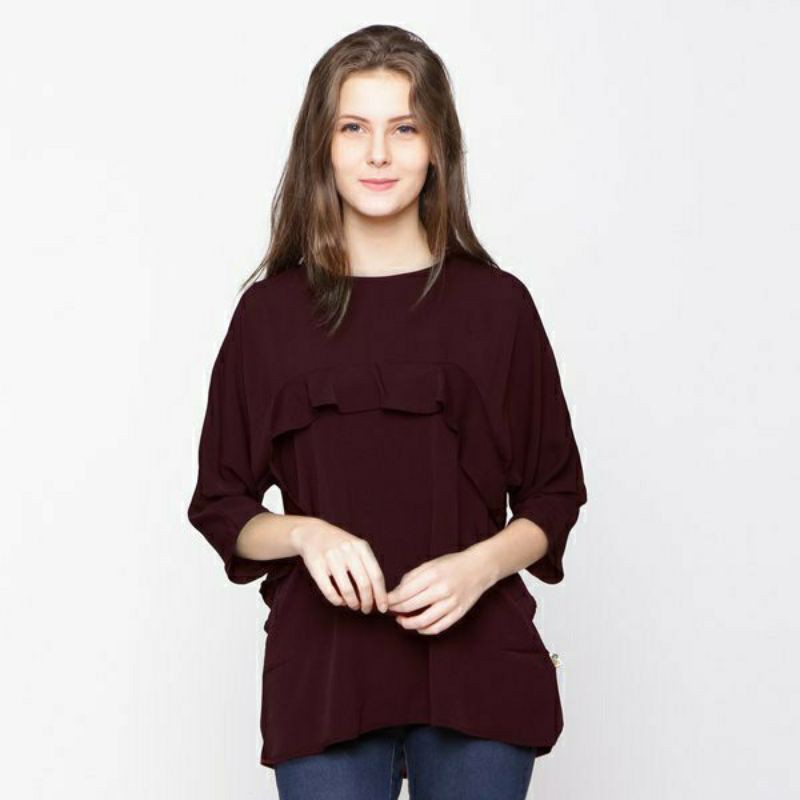 KC501 KEMEJA LOIS ORIGINAL WANITA MURAH BLOUSE BAZAR