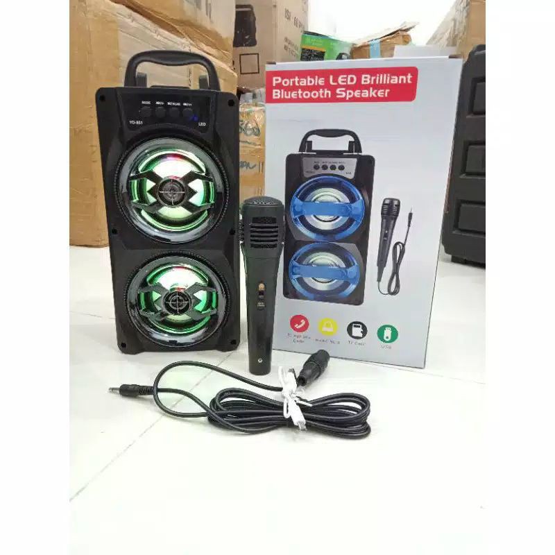 Speaker Bluetooth MH-36BT//YD-801 Free Mic Karaoke dan Super Bass