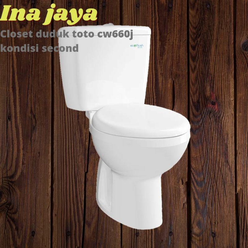 INAJAYA closet closed klosed kloset toilet wc duduk bekas toto cw660j tombol atas