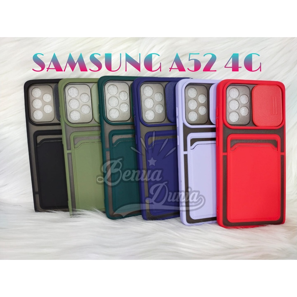 SAMSUNG A52 4G -SAMSUNG A72 4G / CASE SLEDING PLUS SLOT CARD PELINDUNG KAMERA SAMSUNG A52 4G -SAMSUNG A72 4G - BD