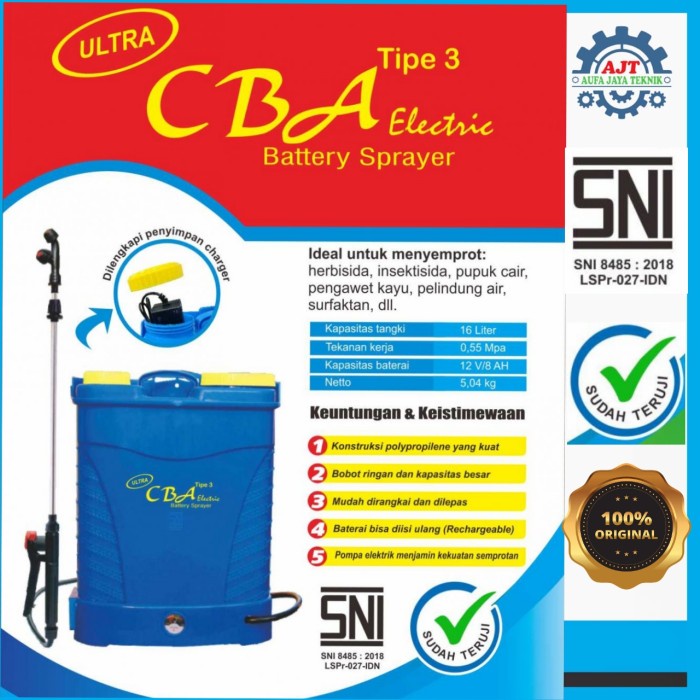 Semprot hama Tengki elektrik CBA,sprayer CBA