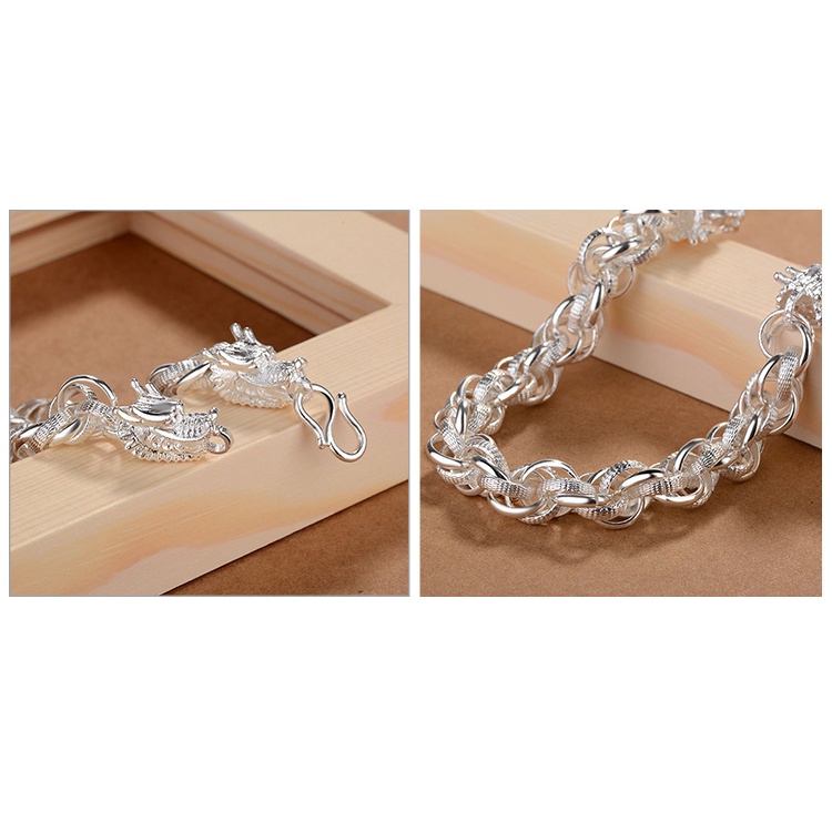 Gelang Bahan Stainless Steel Warna Silver Untuk Pria Dan Wanita