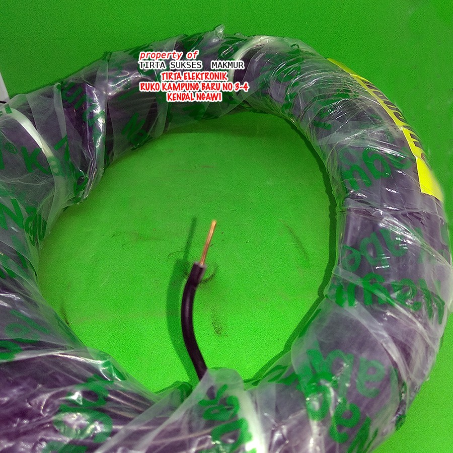 Kabel NYA ENGKEL 1.5 Tunggal STANDART SNI LMK TEMBAGA ASLI HARGA PER METER