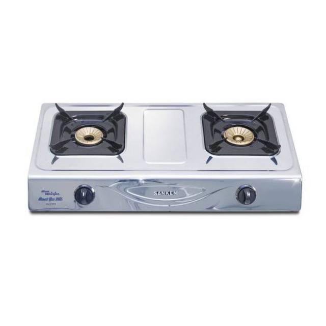 KOMPOR GAS SANKEN SG-367 SS STAINLESS LG/B/LV ( 2 TUNGKU )