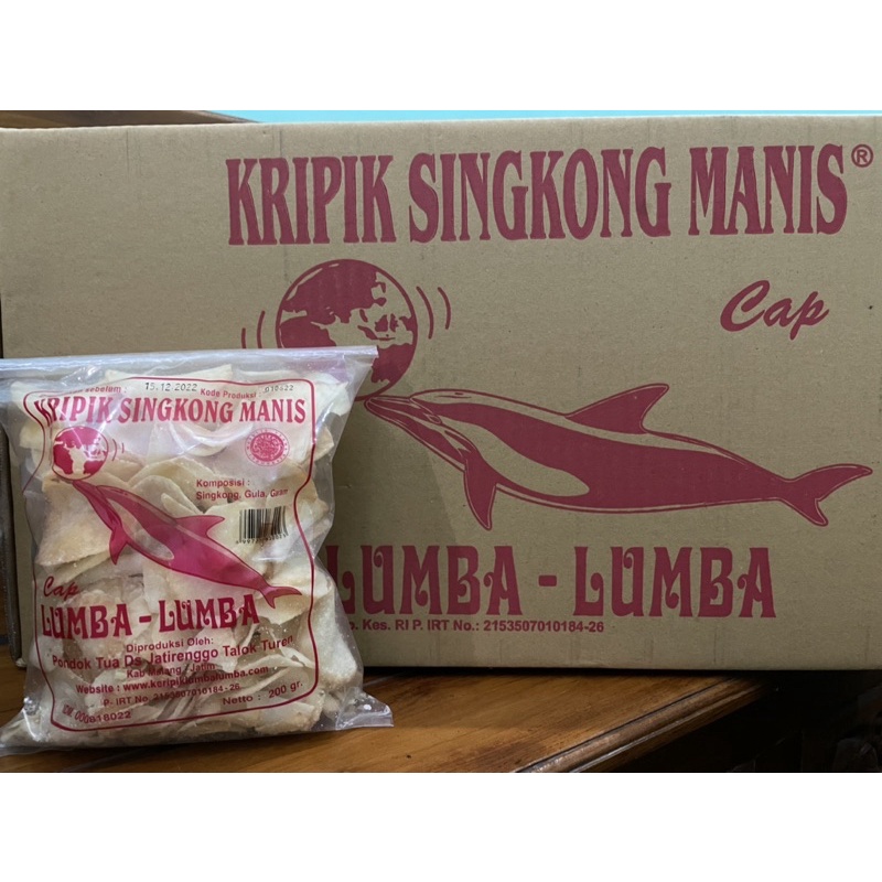 

Kripik Singkong Manis Cap Lumba-lumba