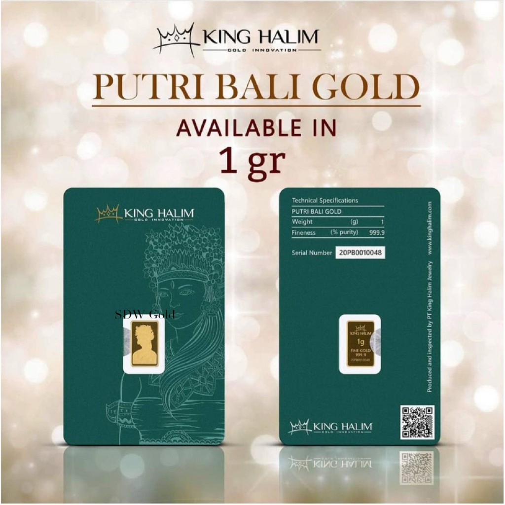Logam Mulia 1gram King Halim - Putri Bali