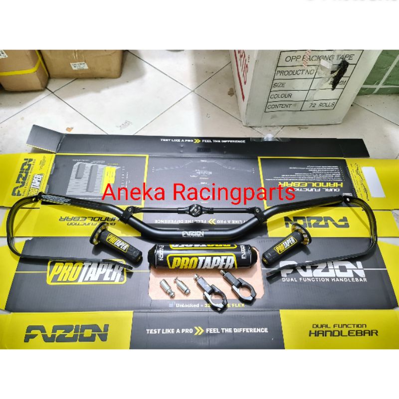 stang fatbar protaper fuzion hr satu set handguard handgrip palang busa motor universal