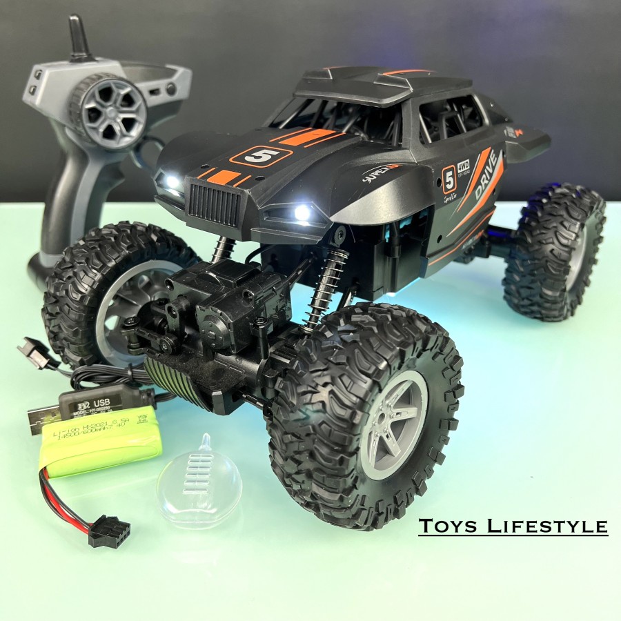 Mainan Mobil Remote Control RC Rock Crawler Offroad Besar 1:14