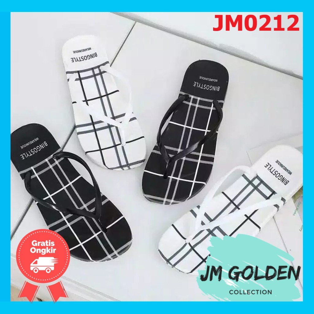 (SIMON) sandal boloni jepit wanita karakter lucu murah viral Sandal Karet JM0212
