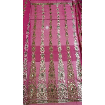 Kain SARI INDIA/Embroyderry/Harga Tertera 1/2(0.5)mtr