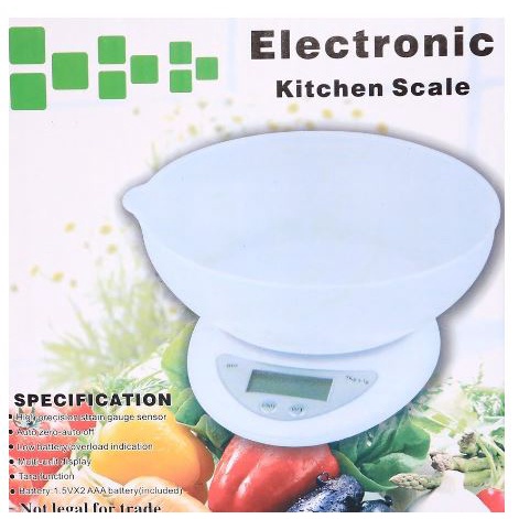 Timbangan Dapur Digital Mangkok Electronic Kitchen Scale - Putih