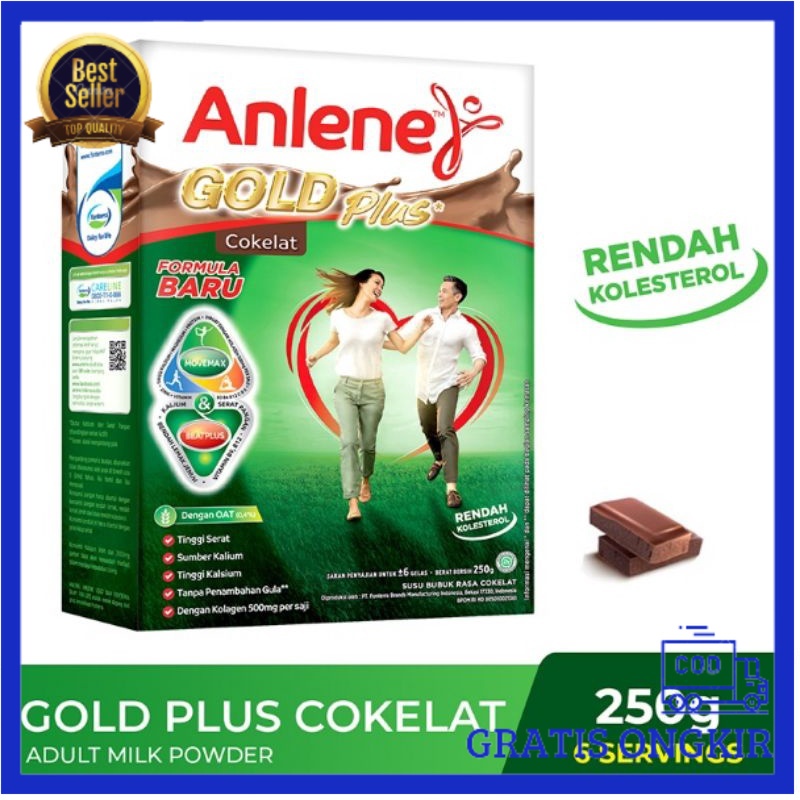 

Anlene Gold Plus Susu Bubuk Cokelat 240 g