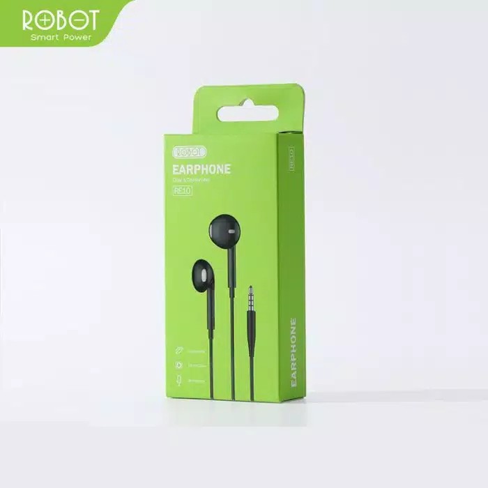 Headset Robot RE10 Wired Headset Wired Earphone Bass