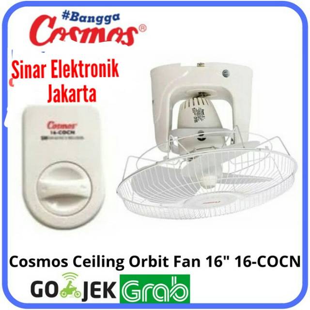 Cosmos 16-COCN. Kipas Angin Auto Orbit Fan 16&quot;inc. Baru Bergaransi Resmi