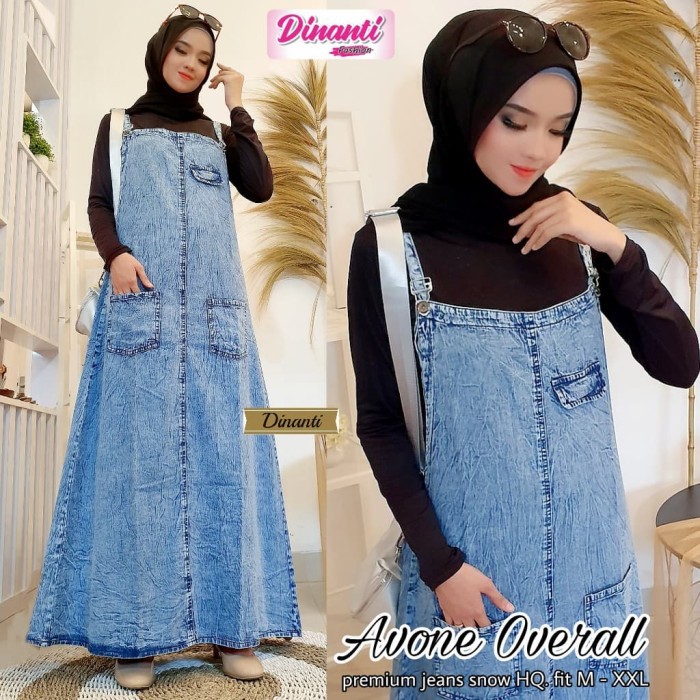 ADORA OVERALL AVIONE OVERALL OUTER JEANS ORIGINAL SNOW BLUE GBM