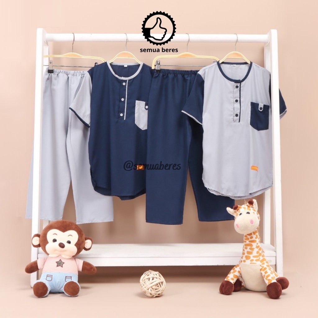 Setelan Baju Koko Anak MIX Celana Panjang Peci Set Sarkoci Kemeja Kurta Sarung Polos Kain Katun Laki Cowok Newborn Baby Bayi TK SD Sekolah Madrasah Pesantren Muslim Islam Warna Remaja Kokoh Umur Usia 0 1 2 3 4 5 6 7 8 9 Tahun 10 11 12 18 24 Bulan Salur