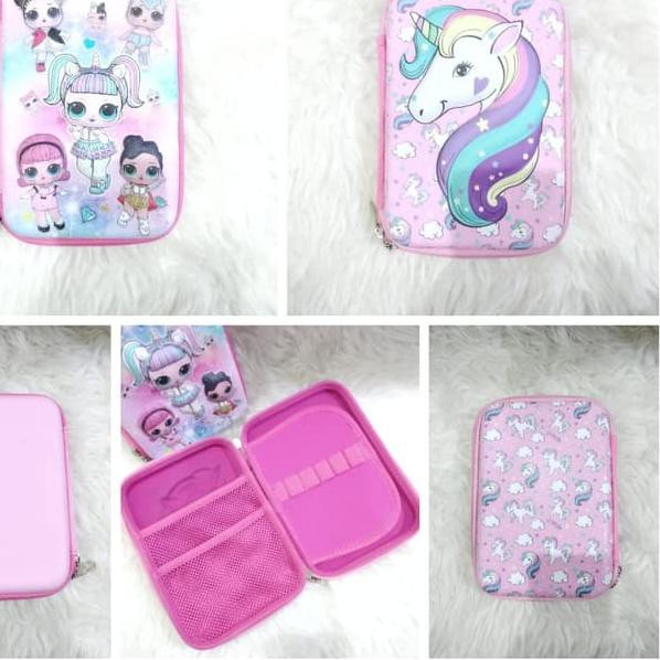 

BHR910 Tempat kotak pensil kostak model SMIGGLE motif UNICORN GOOD QUALITY *22