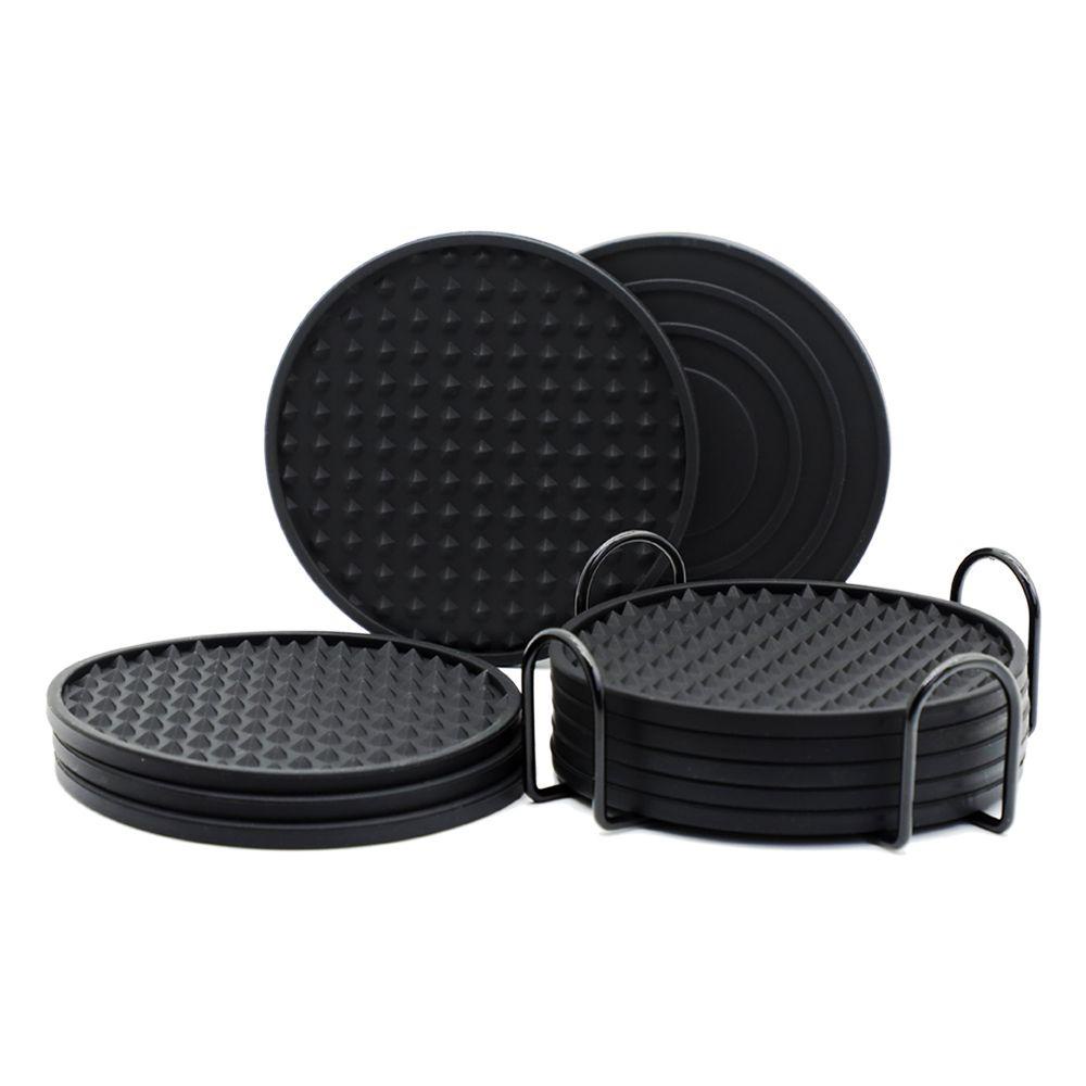 【 ELEGANT 】 Table Mat Set Warna Solid Tahan Panas Rumah Tangga Coffeee Cup Mat Tahan Lama Food Grade Tabletop Decor