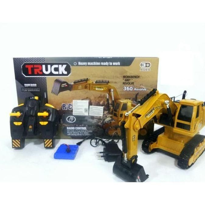 Rc Truck Digger Superior 6811L Mainan Remote Control Excavator Beko - Termurah 