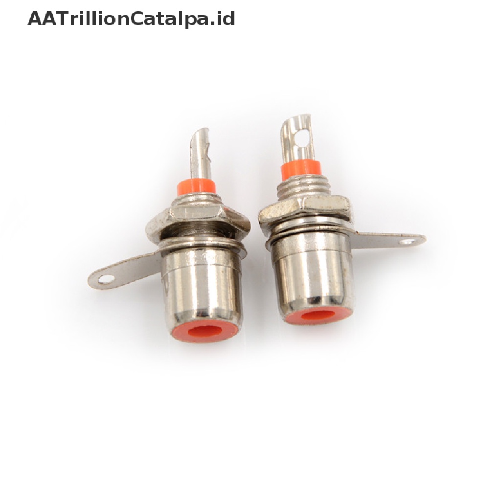 4 Pcs Konektor Soket Female RCA Phono Bahan Metal