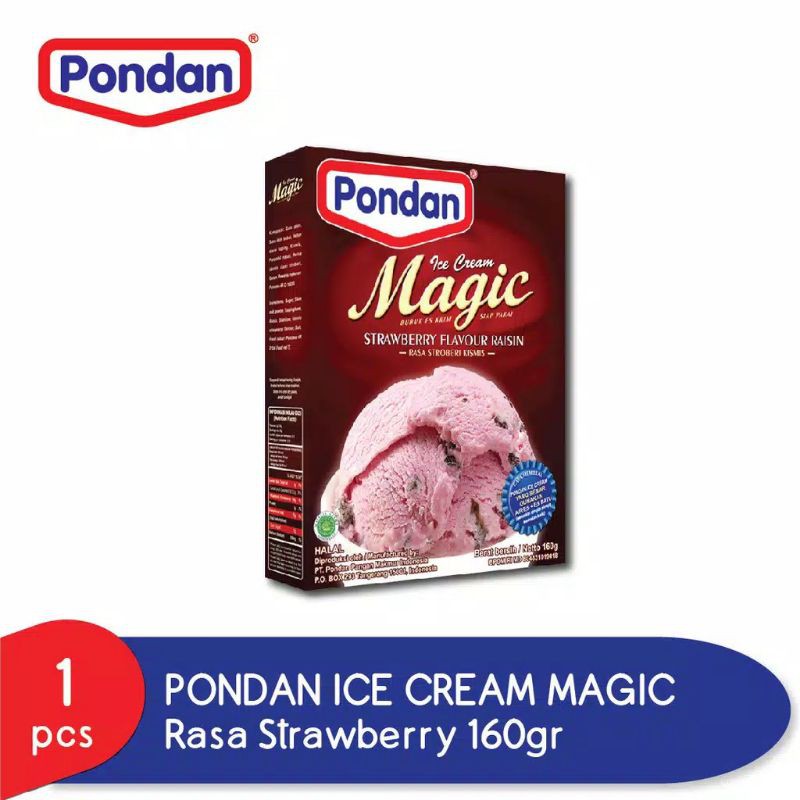 

Pondan Ice Cream Magic Rasa Strawberry 160gr