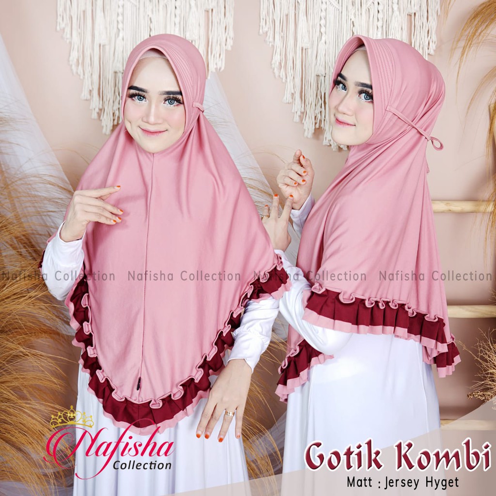 HIJAB INSTANT GOTIK KOMBI ORI NAFISHA