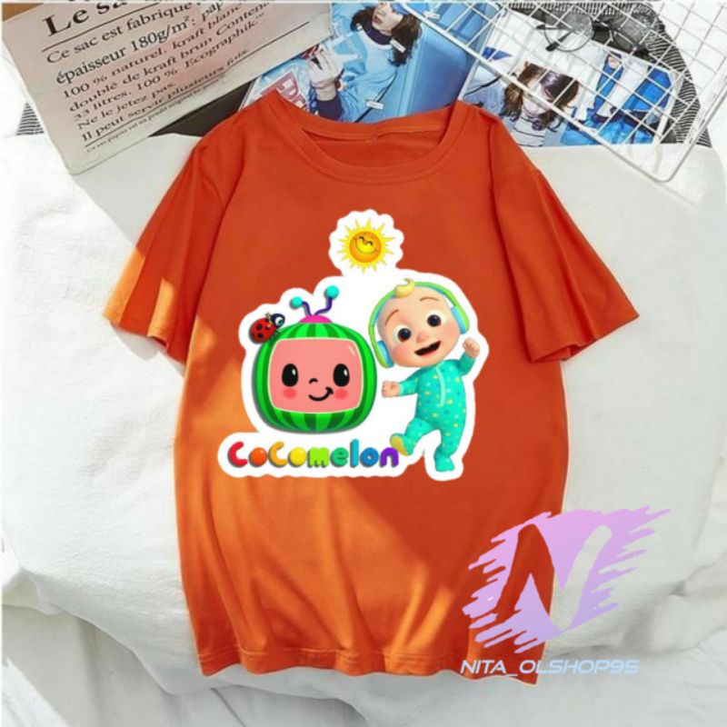 kaos anak baby cocomelon baju kartun