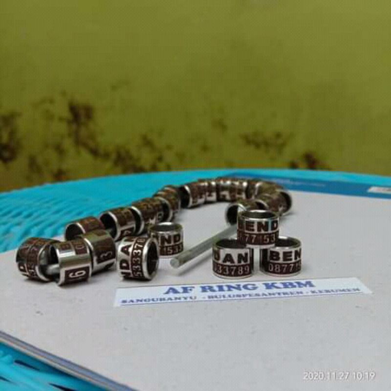 25 Bji RING MERPATI BAJA LASER CINCIN MERPATI BAJA LASER RING MERPATI MURAH RING MERPATI ANTI POTONG