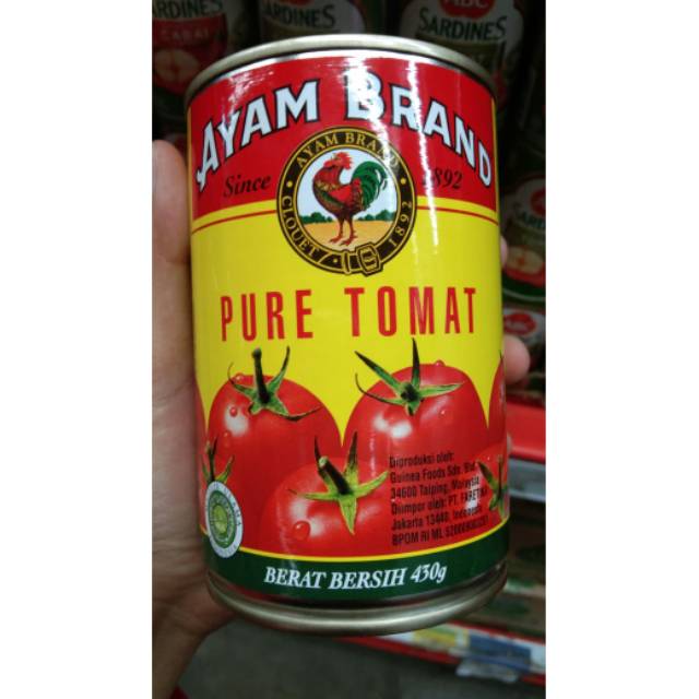 

AYAM BRAND PURE TOMAT 430gr geratis bublewarp