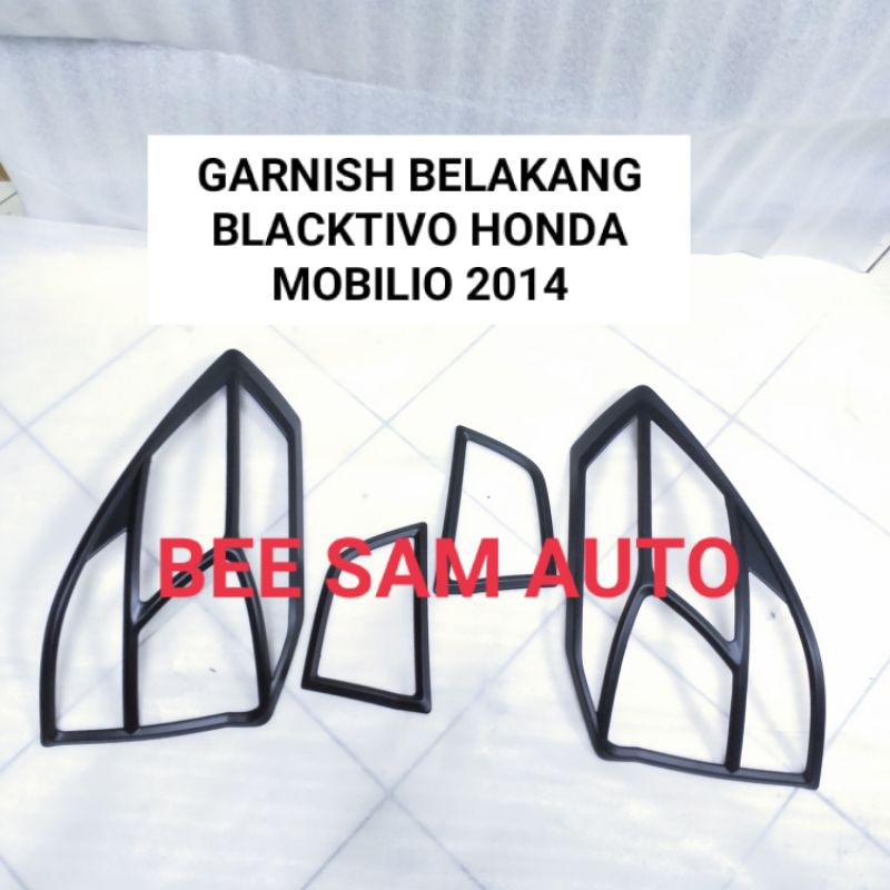 GARNISH BELAKANG BLACKTIVO HONDA MOBILIO 2014 UP