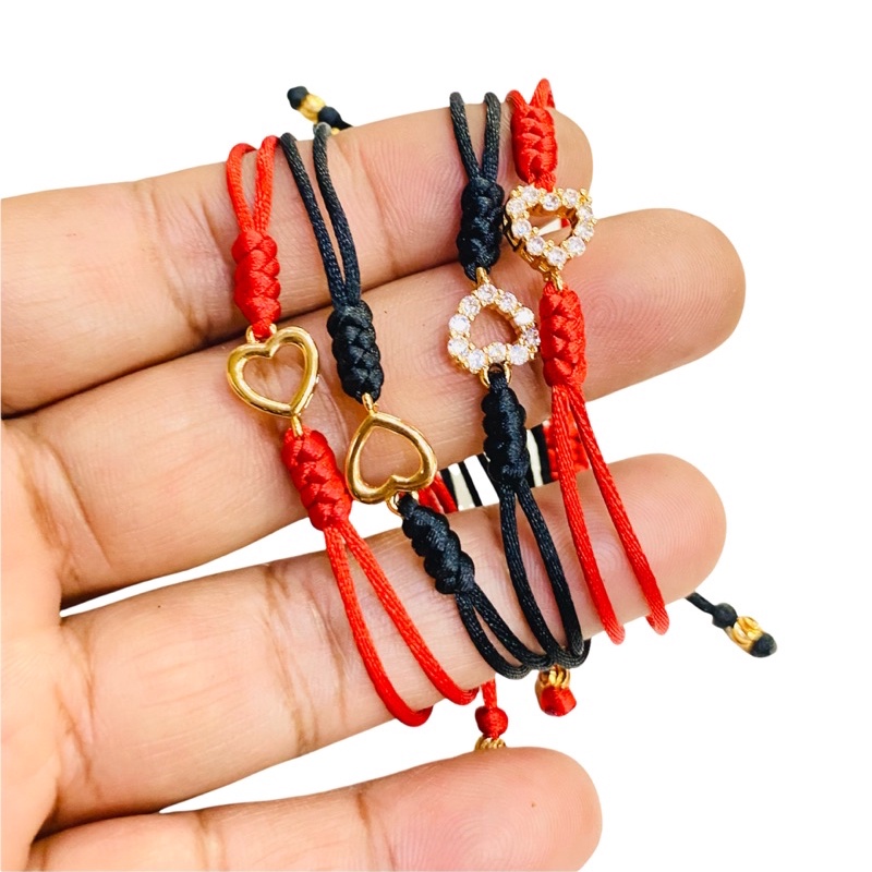 gelang tangan wanita tali model love//gelang tali//gelang//perhiasan