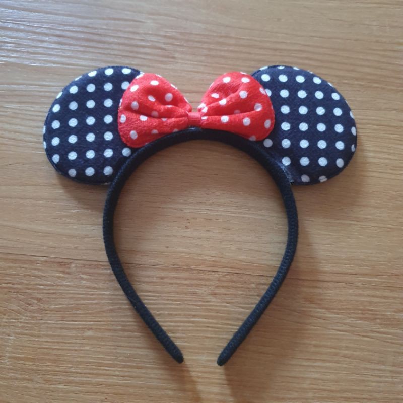 Bando anak minnie mouse bandana rambut lucu