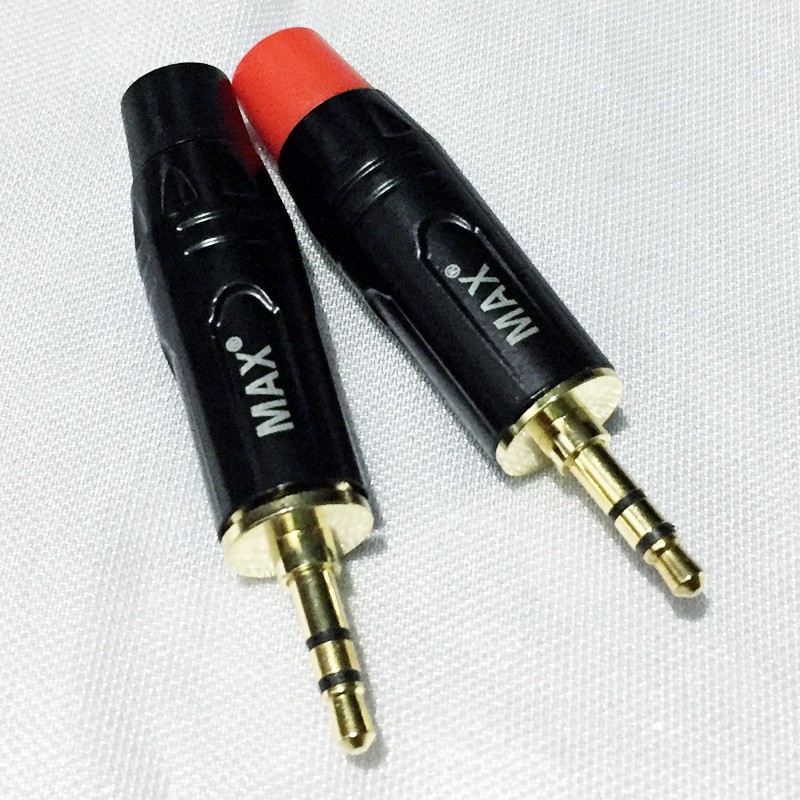 JACK MINI STEREO 3.5 MM GOLD METAL HITAM MINI JACK MIC KS3P STEREO 3,5MM PLUG