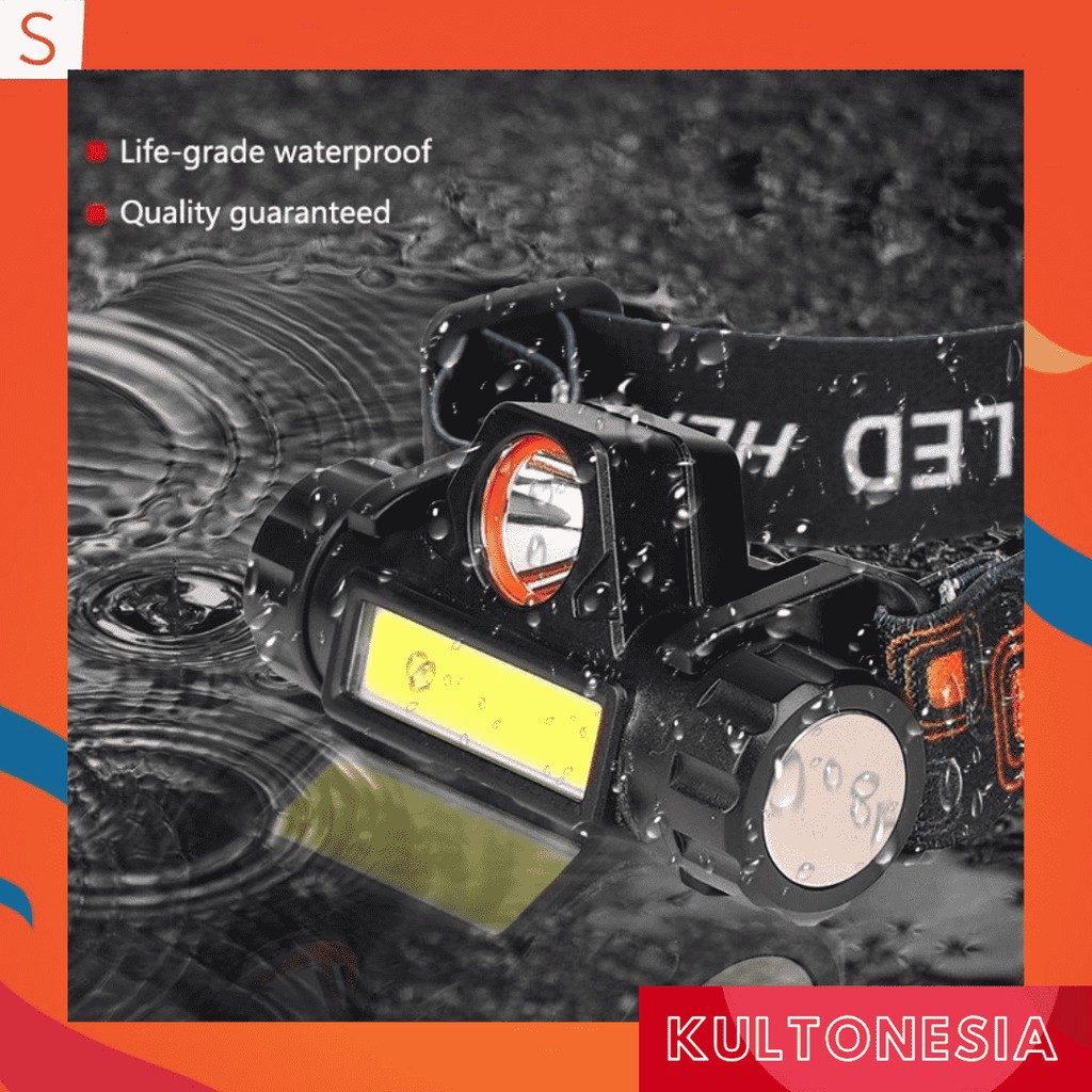 SENTER KEPALA COB MAGNETIC RECHARGER / HEADLAMP SOROT