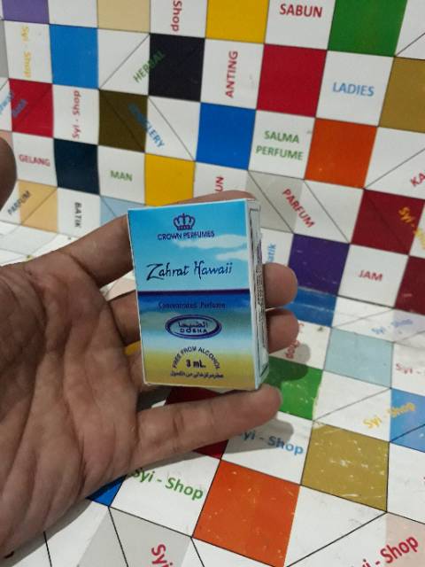 Parfum ZAHRAT HAWAI Roll On Non Alkohol 3 ml DOBHA