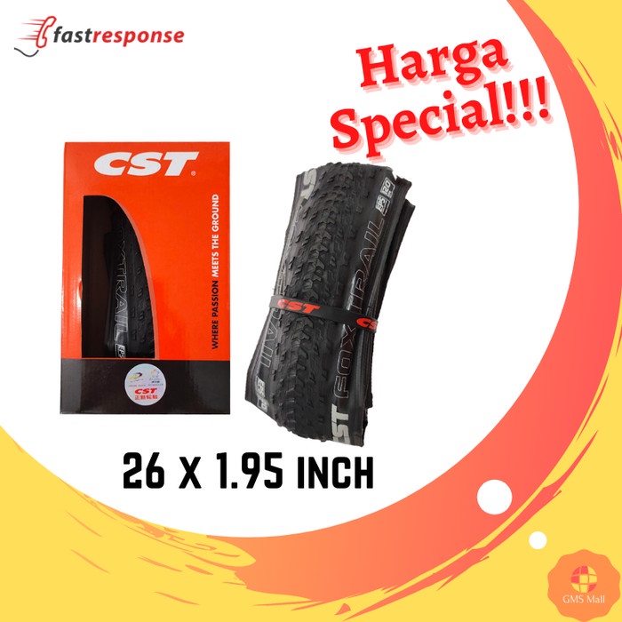 SP30D Ban Luar Sepeda 26 x 1.95 MTB Kevlar 120 TPI CST Foxtrail C-FT1