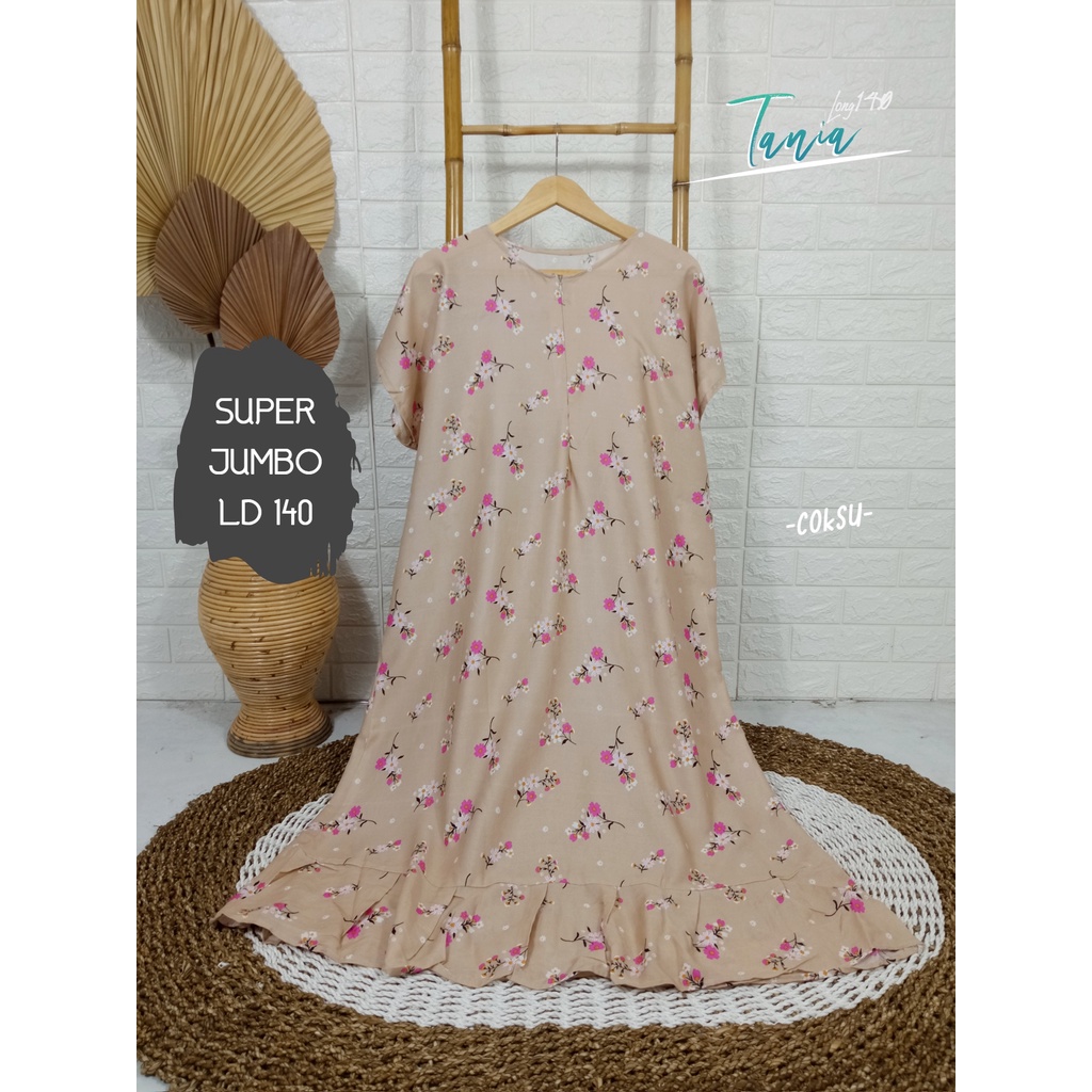 LD 140cm (40 Motif) Daster SUPER JUMBO dan Daster Kaftan LD 150cm Ruffle (Part 1) Daster Rempel JUMBO Daster Viral-Tania Coksu